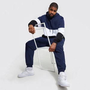 Nouveau survêtement élégant en vrac en coton à fermeture éclair pour hommes avec rayure - Product Image 3