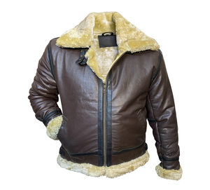 Invierno de piel sintética de cuero de los hombres Casual cremallera piloto cálido al aire libre más tamaño OEM motocicleta calle cuero genuino chaqueta caliente - Product Image 2