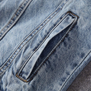 Veste en jean élégante en gros pour hommes, veste en jean chaude d'hiver avec personnalisation à vendre en gros - Product Image 5