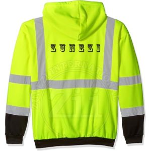 Multi-Poches Personnalisable Polyester Mesh Jacket Winter Hi-vis avec Poche Fleece Jacket Reflective Sweater Safety Hoodies - Product Image 4