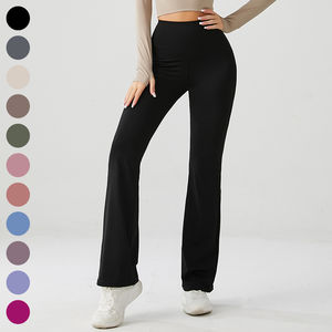 Venta al por mayor de encargo de cintura alta deporte entrenamiento Yoga pantalones Leggings mujeres suave poliamida Fitness Leggings con bolsillos - Product Image 6