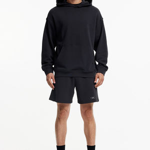 Pull-over personnalisé OEM pour la vente au détail Pull-over uni surdimensionné en coton imprimé pour hommes - Product Image 4