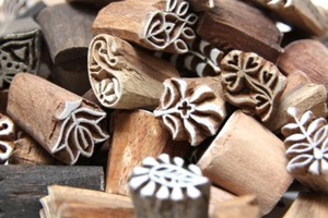 Hoa Henna Mehndi Khắc Tem Vải In Bằng Gỗ Khối Vải Dệt In Ấn Gỗ Khối Thủ Công Giấy Tem Ủng Hộ Đám Cưới - Product Image 6