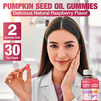 Gummies d'huile de graines de citrouille extraite de haute pureté avec du palmier nain pour la croissance des cheveux chez les femmes et les hommes, complément pour les cheveux, la peau et les ongles