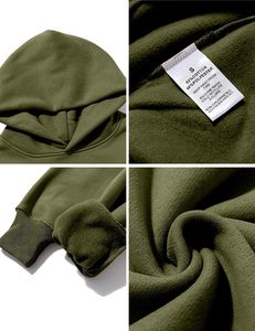 เสื้อฮู้ดเนื้อหนาสำหรับผู้ชายเสื้อสเวตเชิ้ตไหล่ดรอปไหล่ปล่อยชายเสื้อฮู้ดผ้าเฟรนช์เทอร์รี่น้ำหนักเบาโอเวอร์ไซส์ออกแบบโลโก้ได้ตามต้องการ - Product Image 5