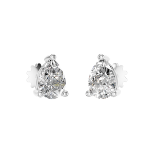 950 pendientes de tuerca con forma de pera de platino VVS D Moissanite IGI certificado joyería fina de lujo mujeres uso diario fiesta de aniversario OEM - Product Image 3
