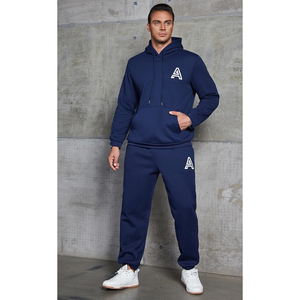 Conjunto Deportivo de Felpa de Algodón para Hombre, Invierno 2026, Estilo Casual, para Correr, Traje Deportivo Cálido de 2 Piezas - Product Image 1