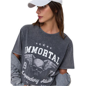 T-shirt d'été décontracté pour femme, coupe classique, col rond, manches longues, 100% coton respirant, taille XS - Product Image 3