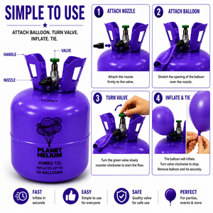Tanque de Gas Helio de Baja Presión de Acero de 13L para Globos, Cilindro Portátil para Decoración de Fiestas - Product Image 4