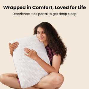 Araami cómodo tejido ecológico lento rebote ortopédico Cervical memoria espuma cuello almohada para dormir en la cama - Product Image 4