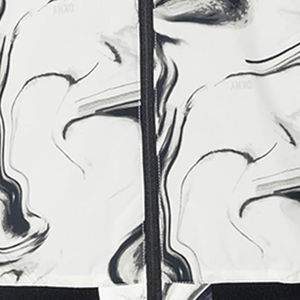 High Street Zipper Bomber Chaquetas Último estilo Casual Bottom Sublimación Impresión a prueba de viento Nylon/Poliéster Ropa de calle de punto - Product Image 3