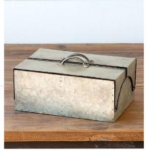 ชุดภาชนะเก็บอาหารชุบสังกะสี3ชิ้นเป็นโลหะที่มีสไตล์เหมาะอย่างยิ่งสำหรับโถเก็บของในห้องครัวและร้านอาหาร - Product Image 5