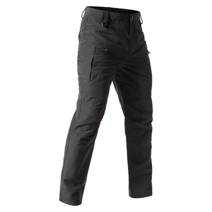 Pantalones utilitarios tácticos de secado rápido para hombre, pantalones de trabajo al aire libre, diseño de ajuste elástico transpirable con bolsillos con cremallera, OEM personalizado - Product Image 3