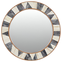 Miroirs muraux en verre avec design en œil de tigre, luxe moderne, cadre en métal, personnalisable, haute qualité, décoration de salon, personnalisation de la marque