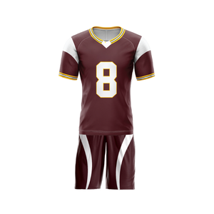 OEM ODM Servicio Hombres Jóvenes Bandera personalizada Uniforme de fútbol Sublimado Equipo de secado rápido Logotipo Uniforme Fútbol americano Jersey Conjuntos - Product Image 3