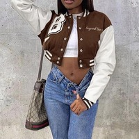 Veste universitaire d'hiver pour femmes en peau de mouton et coton respirant de haute qualité, nouvelle arrivée
