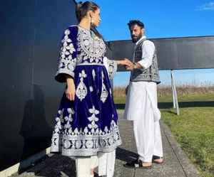 Vestido bordado de Kutchi afgano, Banjara Tribal, danza del vientre, tela de la mejor calidad hecha, vestido tradicional afgano - Product Image 4