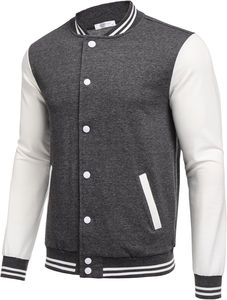 Jersey de béisbol informal para hombre, Béisbol clásico vintage universitario, hecho a medida con lana, chaqueta de béisbol universitaria genuina para hombre - Product Image 2