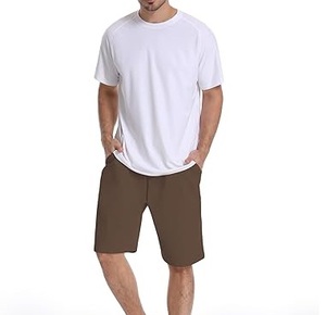 100% Cotton Worsted Mid Waist <b>Knee</b> <b>Length</b> <b>Men</b> Drawstring Drop Crotch Gym Sweat <b>Shorts</b> Plus Size Loose Running Anti-Wrinkle - Product Image 6