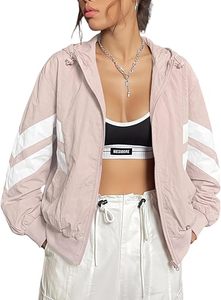 Conjunto Deportivo de 2 Piezas para Mujer, Chaqueta Cortavientos y Pantalones Cortos con Bloques de Color, Cuello Alto, Manga Larga, para Uso Diario, con Logotipo Personalizado, Primavera-Verano - Product Image 3