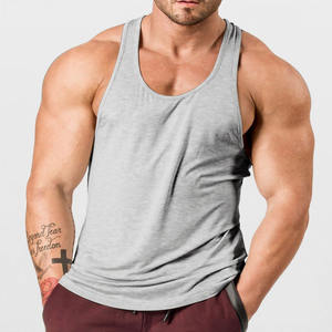 Camiseta sin mangas de entrenamiento de gimnasio de alta calidad para hombres, fabricación directa de fábrica, nueva llegada, camiseta sin mangas personalizada para hombres con logotipo bordado desgastado - Product Image 3