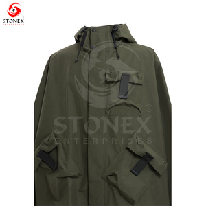 Veste parka légère en toile de coton 100% pour hommes à capuche imperméable pliable support hiver haute rue pour une utilisation extérieure active - Product Image 2