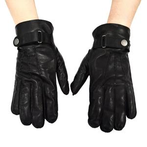 Gants d'hiver fantaisie de haute qualité, à doigts entiers, antidérapants, unisexes, pour l'extérieur, avec fermeture à lacets, fabriqués en cuir de mouton - Product Image 6