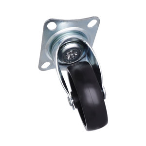 Rueda de placa de polipropileno de acero de 3 pulgadas de alta resistencia con rodamiento de bolas de 75mm Rueda giratoria de PP para bancos de trabajo Capacidad de carga 80kg - Product Image 5
