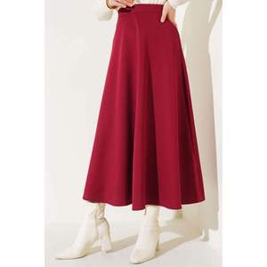 Falda Scuba Larga Rojo Claret - Product Image 2