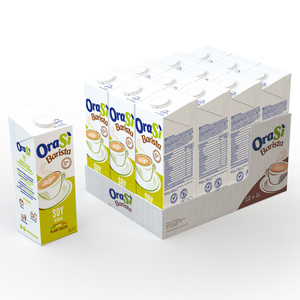 OraSi Barista Bevanda Concentrata di Soia a Base Vegetale per Distributori 1 Litro 12 Unità Durata 420 Giorni - Product Image 2