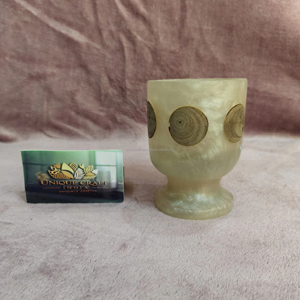 Portavelas de resina de madera personalizable de lujo, colección de contenedores para el hogar, regalo de Navidad, decoración, linternas artesanales - Product Image 1