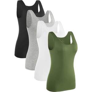Débardeur décontracté d'été taille XS pour femme, personnalisable avec logo, en tissu tissé élasthanne respirant et écologique, sans manches, vente en gros - Product Image 1