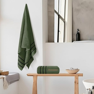 100% Cotton Super Soft Absorbent Large Bath Towel Sets Solid Color Disposable Sustainable for Adults-Custom Wholesale for Hotels - Product Image 2