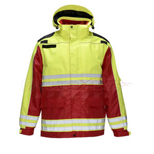 Chaqueta de Trabajo de Seguridad de Alta Visibilidad 3M Reflectante e Impermeable de Algodón/Poliéster con Impresión de Logotipo Personalizado para Construcción en Invierno - Product Image 1