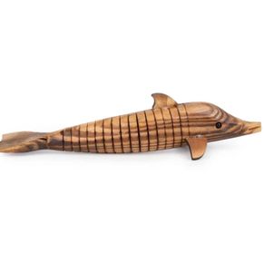 Estatuilla realista de madera delfín océano Animal delfín modelo realista mar Animal decoración para la decoración del hogar - Product Image 1