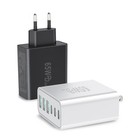 Chargeur rapide GaN 65W Type-C 6 ports, adaptateur secteur PD3.0, station de charge multi-ports, charge rapide pour iPhone iPad