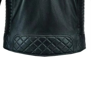 Chaqueta de piel de vaca/oveja auténtica para hombre de diseño personalizado chaqueta de invierno de motociclista de carreras informal para clima frío - Product Image 2