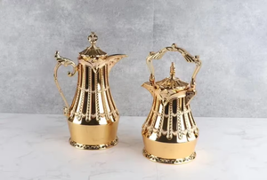 Metal Dallah diseño árabe hecho a mano al por mayor cafetera elegante diseñador turco ollas alta venta precio asequible - Product Image 5