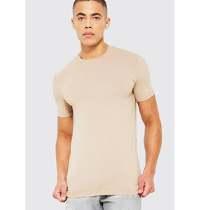 T-shirt basique à encolure ras du cou pour hommes T-shirt d'été léger en coton à bobine grande taille - Product Image 4