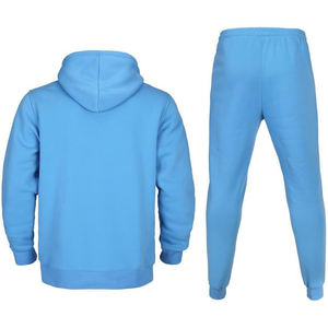 ชุดวอร์ม2ชิ้นสำหรับผู้ชายชุดวิ่งออกกำลังกายแบบถักชุดวอร์มแบบเรียบ - Product Image 5