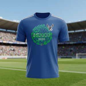 Maglia da Calcio Unisex Messico WC 2026 per Tifosi, T-shirt con Grafica Aquila Verde, Accessorio Perfetto e Regalo Ideale - Product Image 3