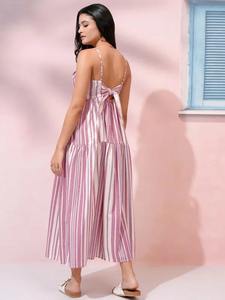 Vestido elegante de algodón hecho a mano indio para mujer, vestido de fiesta a la moda, vestido de novia para verano, regalo personalizado, vestido personalizado a la venta - Product Image 3