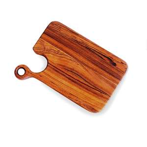 Artículo de lujo Tabla de charcutería tabla de cortar de resina y madera personalizada al por mayor bloques de cortar blancos y marrones hechos en la India - Product Image 3