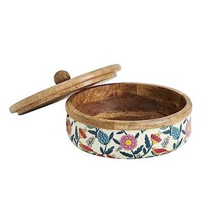 High quality Wooden Meena <b>Serving</b> <b>Bowl</b> Exporter New Style Polished round Wooden <b>Salad</b> <b>Serving</b> <b>Bowl</b> Supplier - Product Image 5