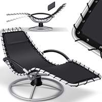 Chaise berçante moderne détachable ressort de traction pour chambre salon cour ou parc chaises de jardin en métal Durable