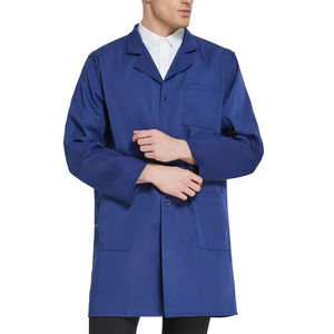 Blouse de laboratoire personnalisée à manches longues, uniformes d'hôpital en gros, blouses de médecin, uniformes de haute qualité, blouses de laboratoire médicales bleues - Product Image 2