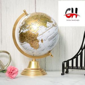 Calvin Antique <b>Globe</b> Educational <b>World</b> <b>Globe</b> with Heavy Metal and Metal Base Home Decor for Kids & Students - Product Image 1