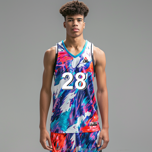 Ensemble d'uniformes de basket-ball sublimés pour jeunes garçons hommes short en jersey réversible personnalisé équipement d'entraînement pour sports d'équipe - Product Image 6