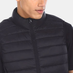 Chaqueta de plumón de invierno con estampado completo para hombre, chaqueta con cuello levantado y logotipo personalizado de North, chaqueta acolchada gruesa con cara para hombre - Product Image 3