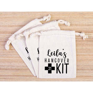 Bolsa Personalizada para Kit Antiresaca de Algodón Orgánico, Recuerdos de Fiesta, Impresión Personalizada para Promoción, Embalaje, Recolección de Polvo - Product Image 6